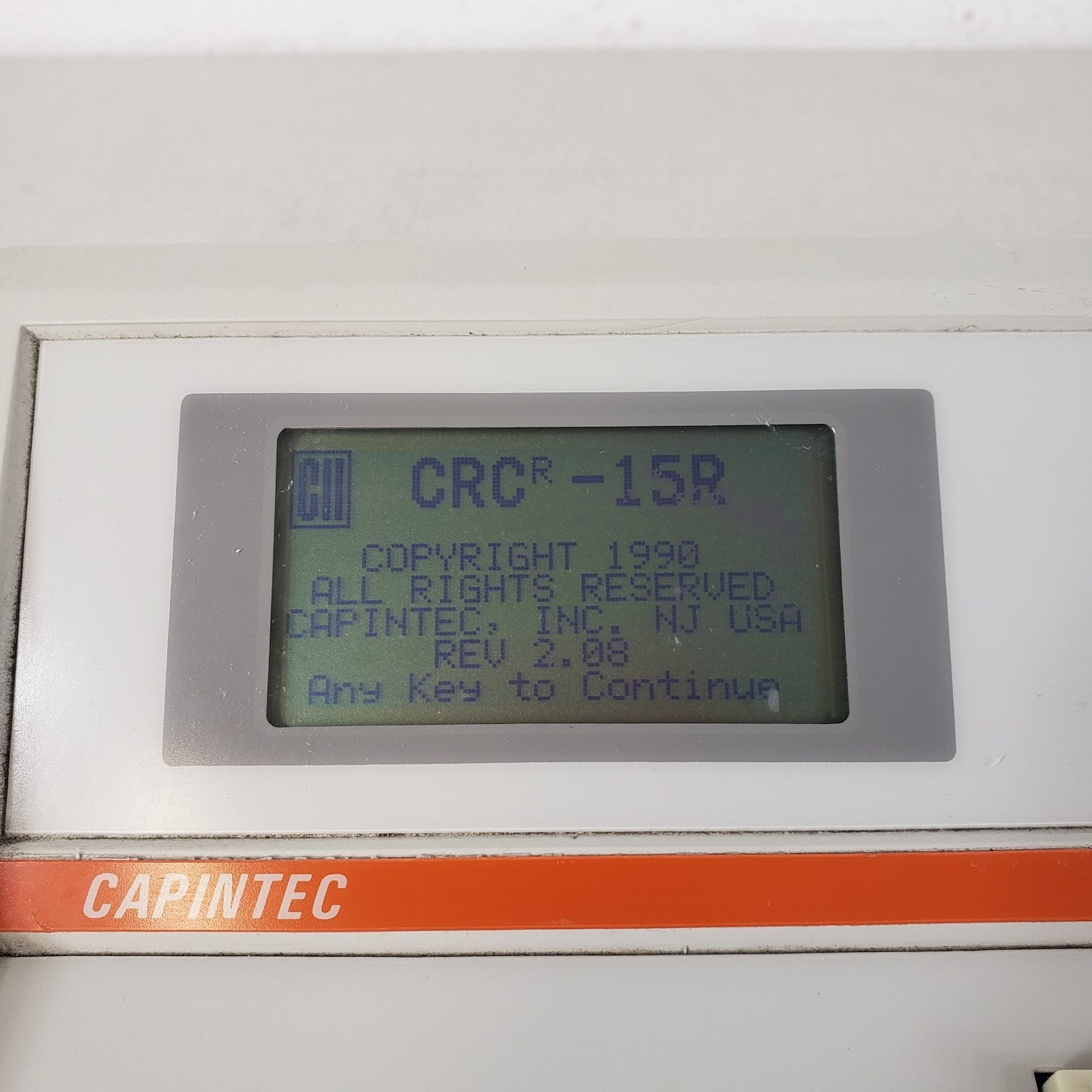 POWER TESTED Capintec CRC-15R Radioisotope Dose Calibrator Console Keypad
