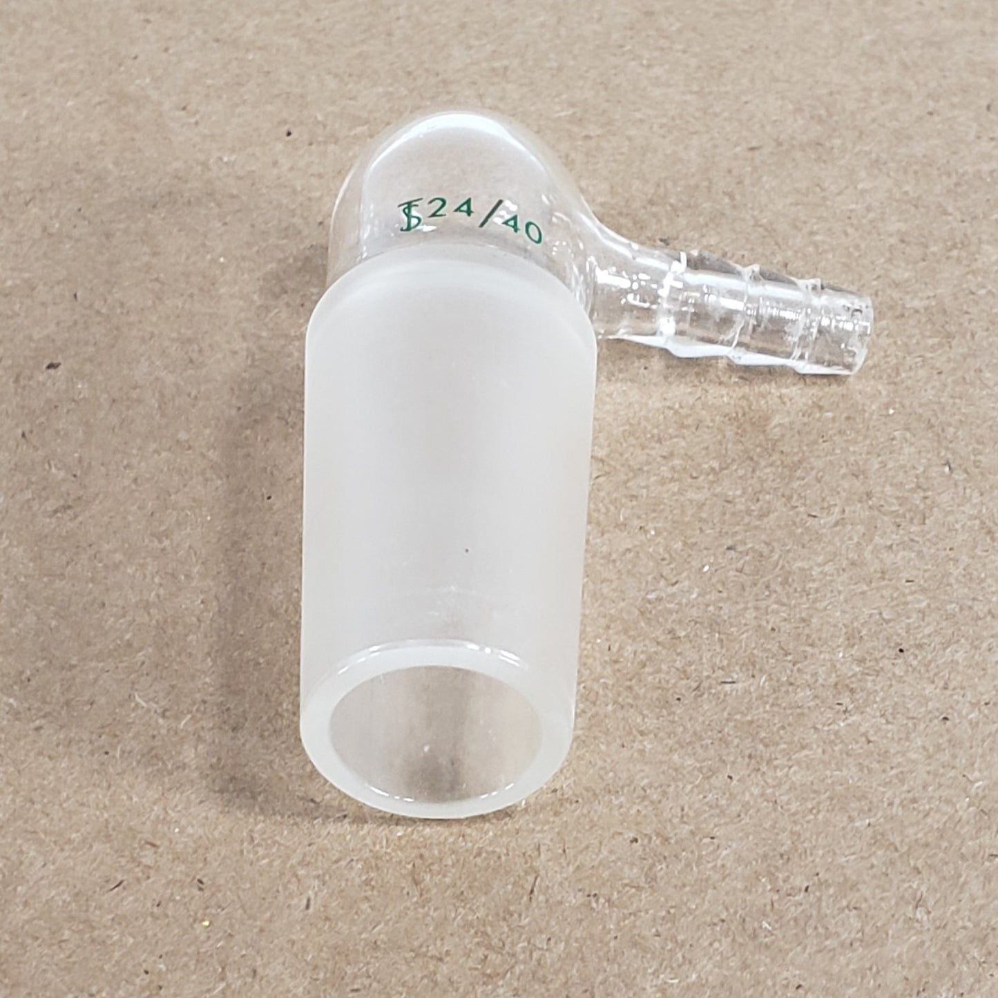 Lot of 3 Chemglass CG-1014-01 Glass Inlet Adapter for 24/40 Inner Joint 90°