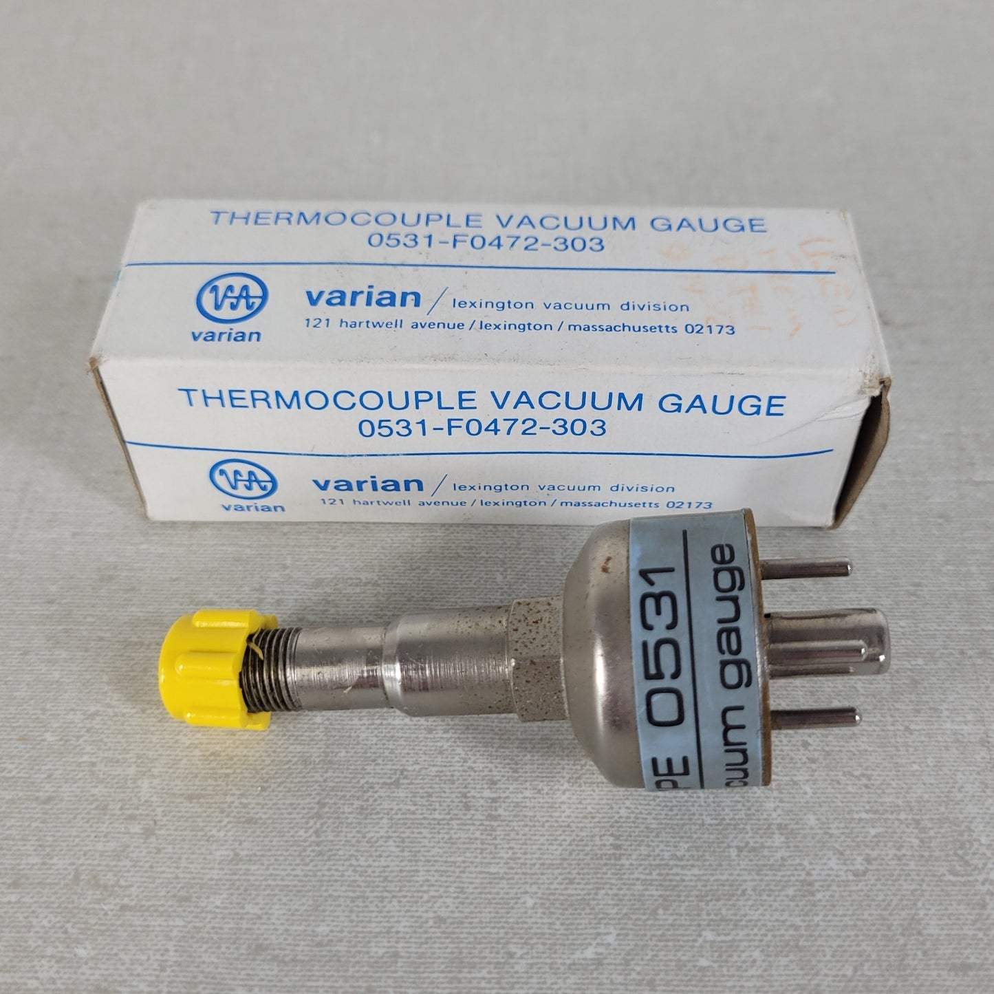 Varian 0531 Thermocouple Vacuum Gauge 1/8" NPT Nickle Plated Stainless Steel