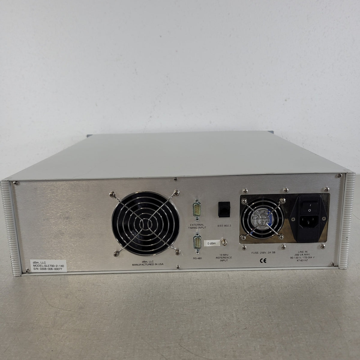 dBm SLE700-2-140 Dual Channel 140MHz Satellite Link RF Delay Emulator
