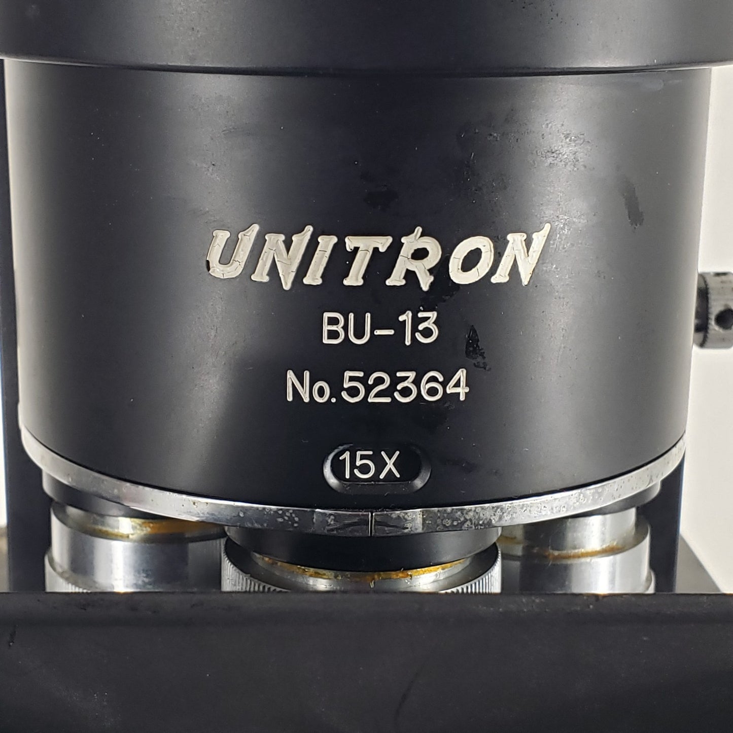 TESTED Vintage Unitron BU-13 Inverted Microscope BI-2272 10x-100x Objectives