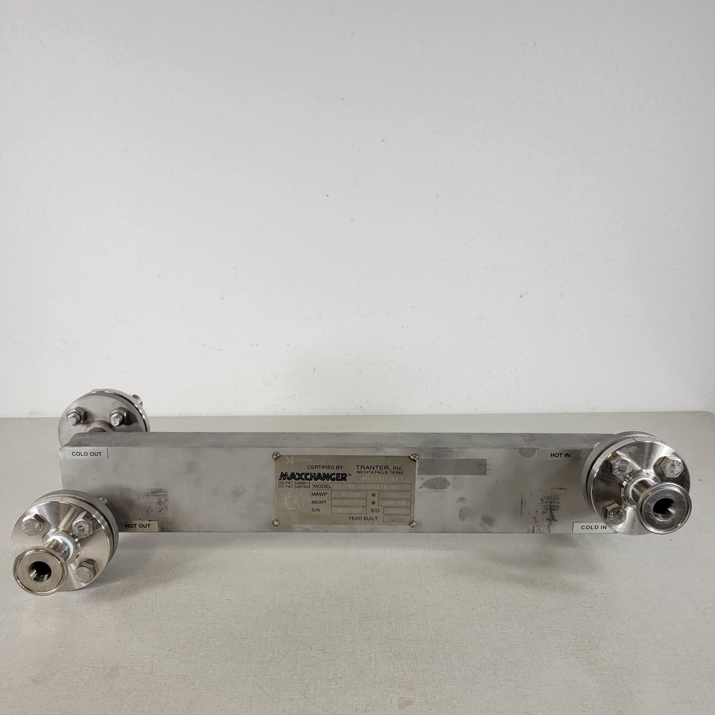 Tranter Maxchanger MX-06-0424-UP-012 Welded Plate Heat Exchanger 100PSI Used