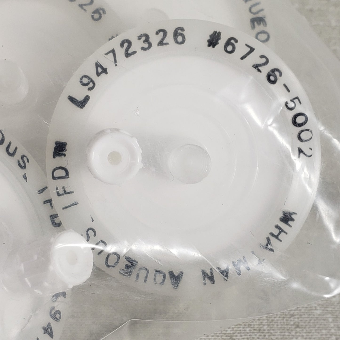 Whatman 6726-5002 50mm Dia 0.2um Pore Disposable Aqueous In-Line Filters 10/pk