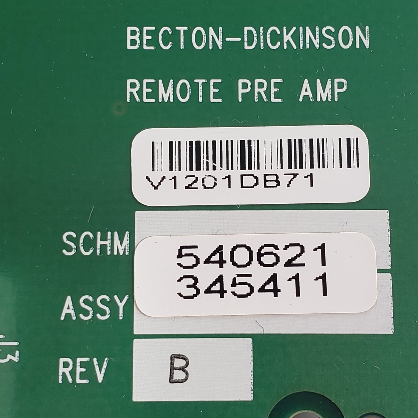 BD 540621 345411 Remote Preamp Board PCB LSR II LSRFortessa Flow Cytometer