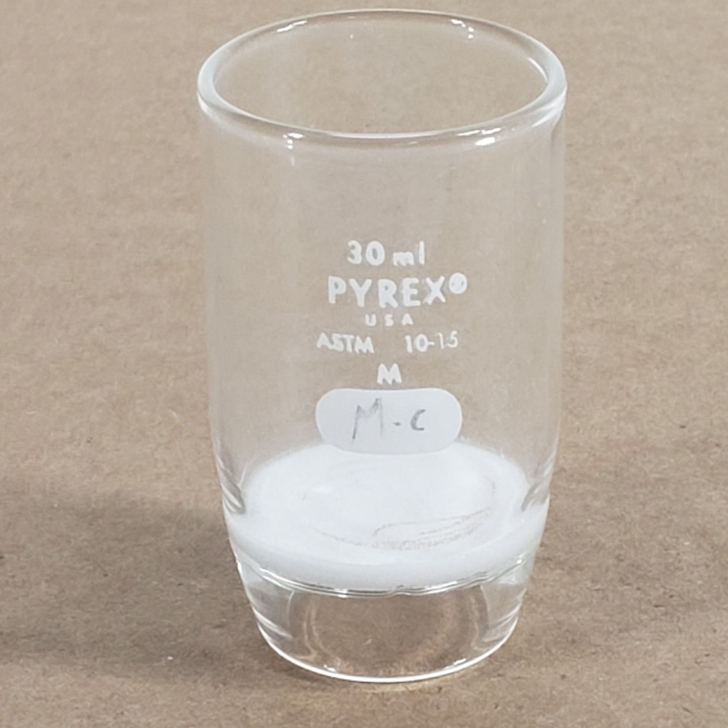 Lot of 3 Corning Pyrex 32940-30C/M 30mm Coarse/Medium Fritted Gooch Crucibles