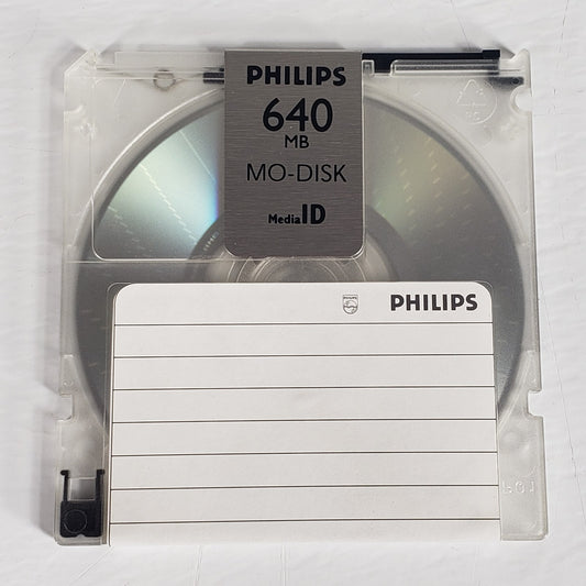 Philips 640MB 3.5" Rewritable MO Disk Magneto Optical MediaID