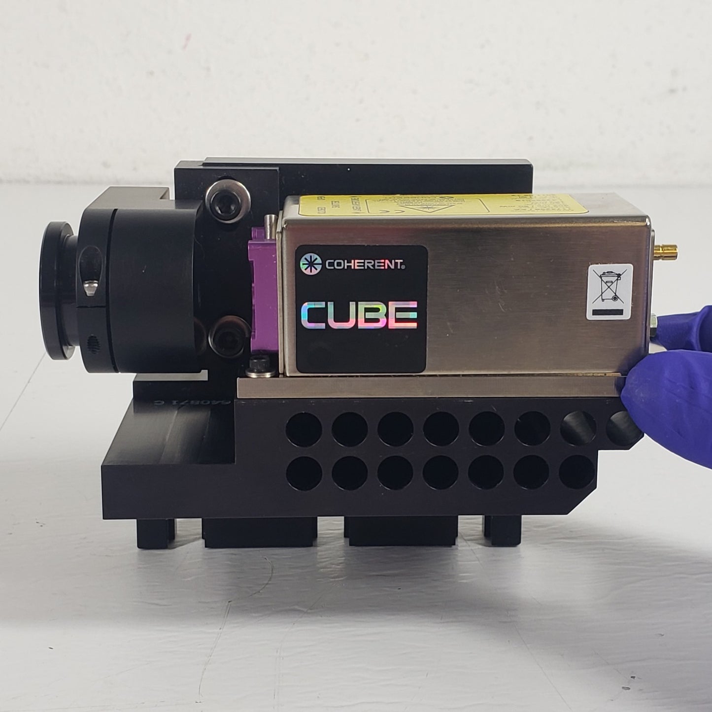 TESTED Coherent CUBE 1174298 405nm 50mW Violet Diode Laser 80mW Output