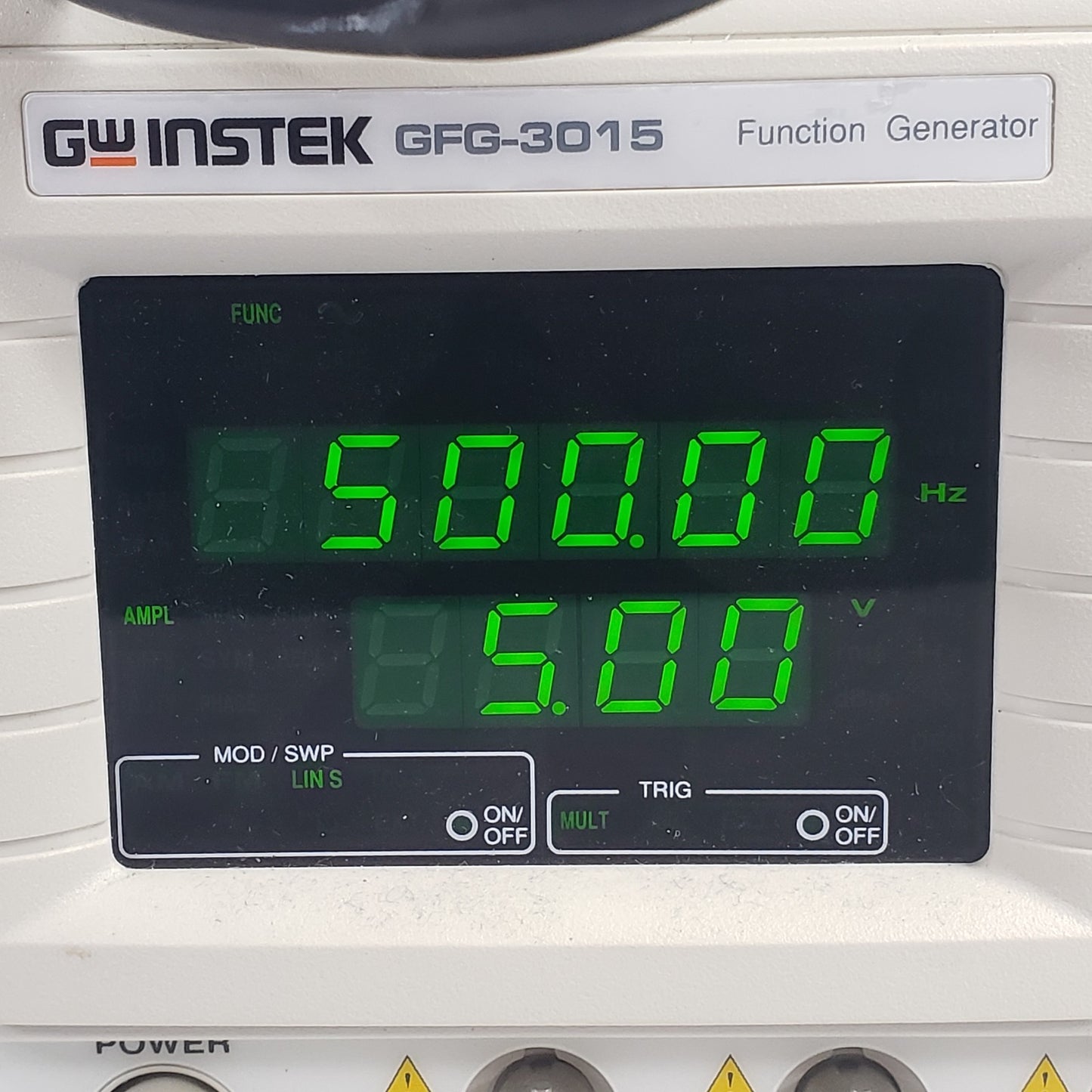 TESTED GW Instek GFG-3015 15MHz Programmable Function Generator Signal Generator