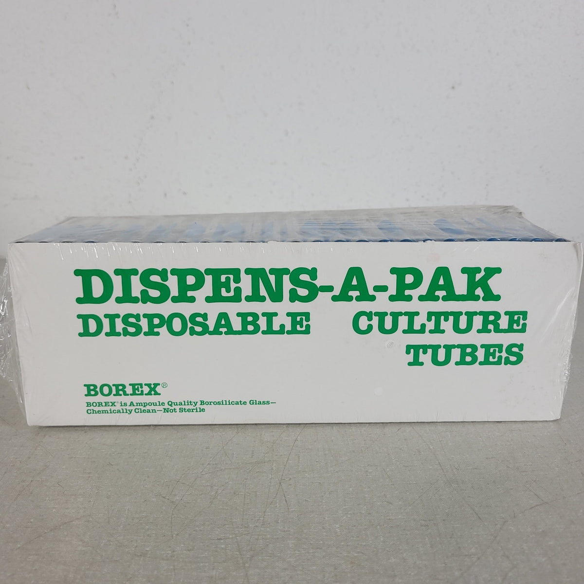 Borex 13x100mm Borosilicate Glass Culture Test Tubes Disposable 250 Pack