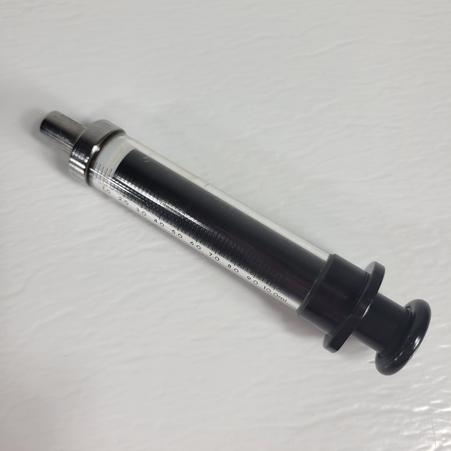 KLOEHN 10.0ml Glass Srng with Luer Lock Tip for Secure Connections