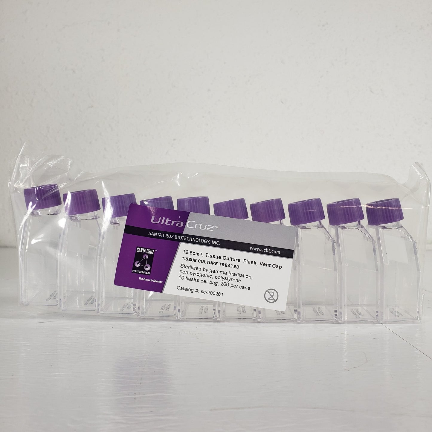 Santa Cruz SC-200261 12.5cm2 Tissue Culture Flasks Vent Cap 40 Count