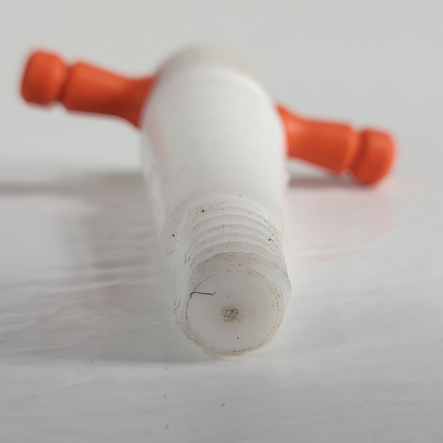 Three PTFE 17/27mm 3.5mm Bore Tapered Stopcocks for Glassware in Labs, Orange