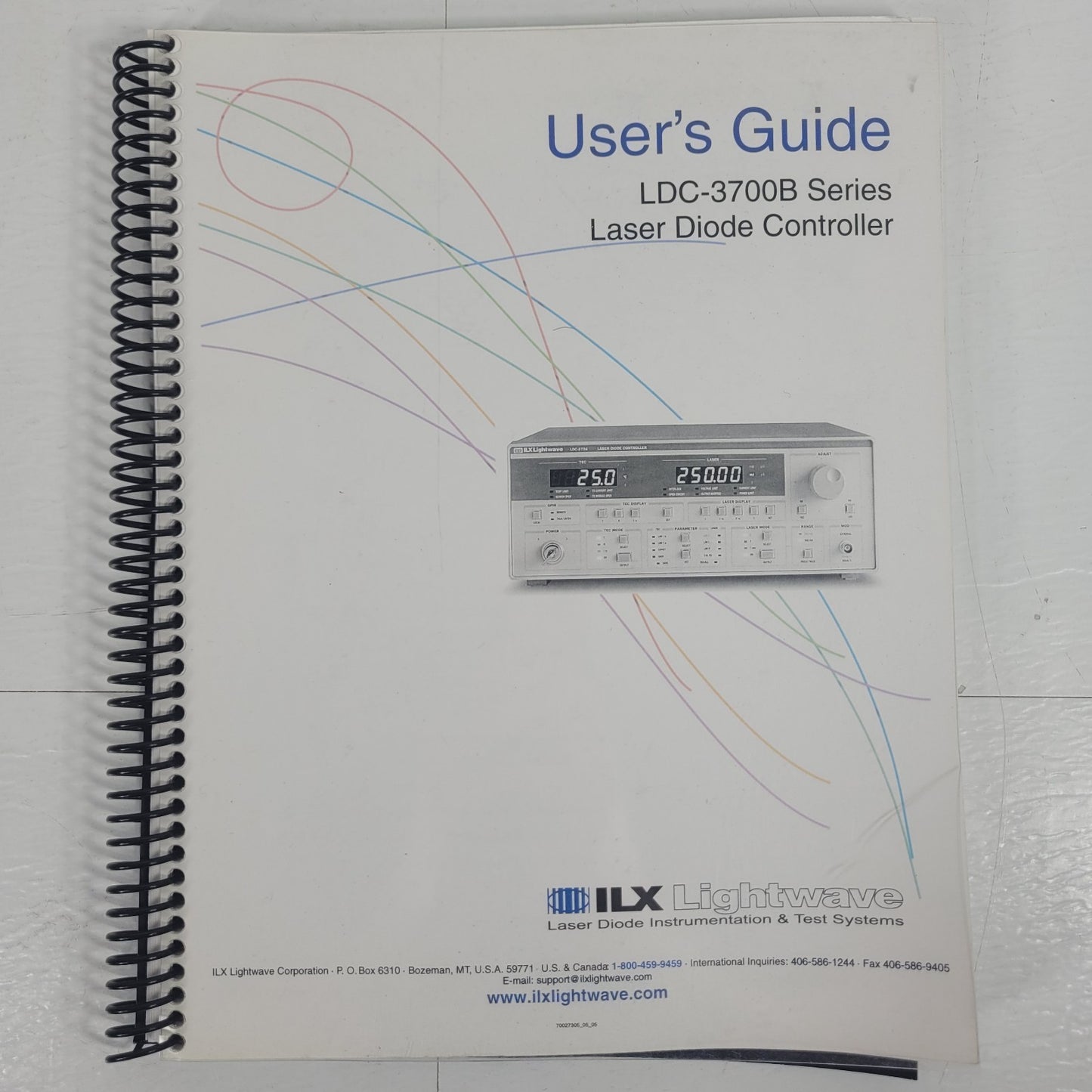 ILX Lightwave LDC-3700 Laser Diode Controllers Instruction Manual LDC-3712 3722B