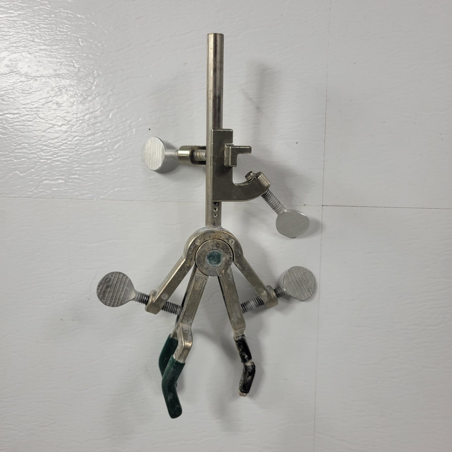 Lot of 10 Large 3-Prong Double Adjustable Lab Clamps 10.75" Long Extension Clamp