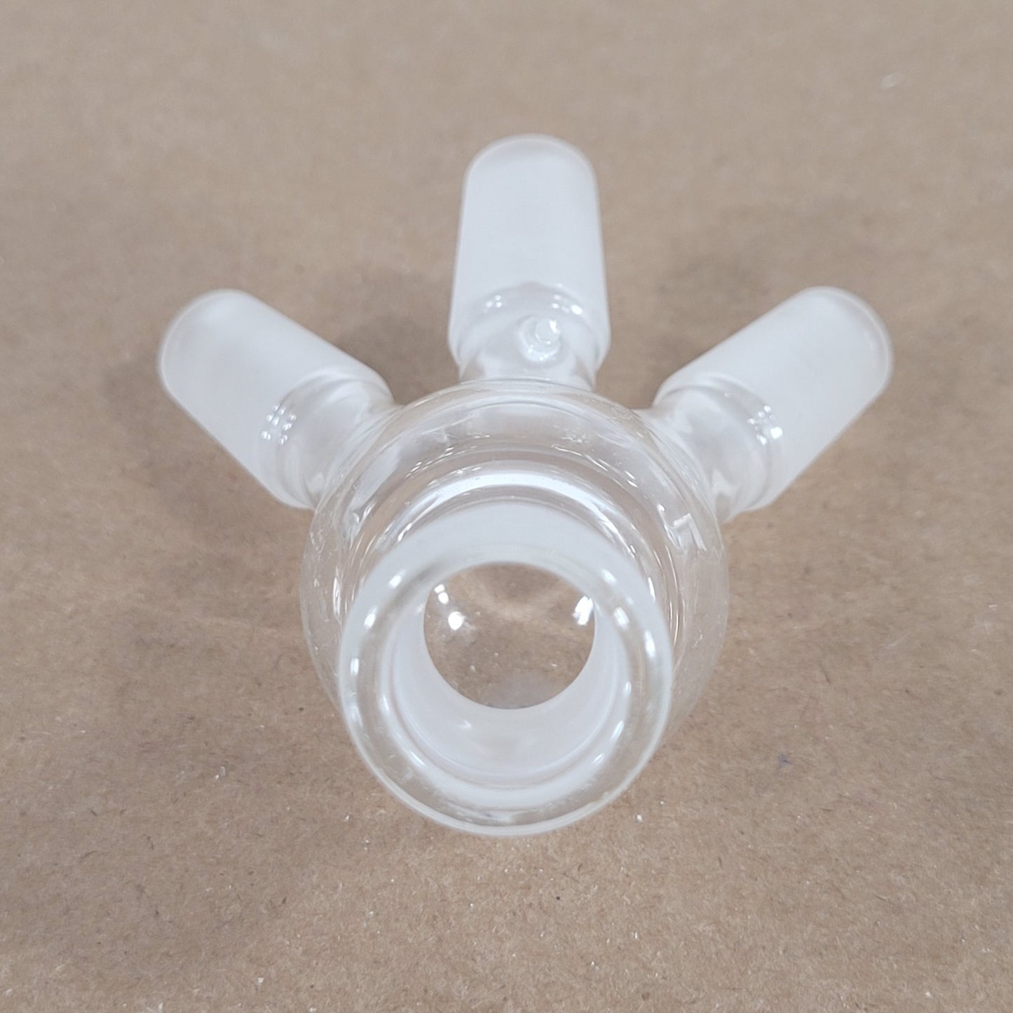 Kontes Bantam-Ware Cow-Style Distillation Adapter 3-Way 14/20 CN/SN 25mL