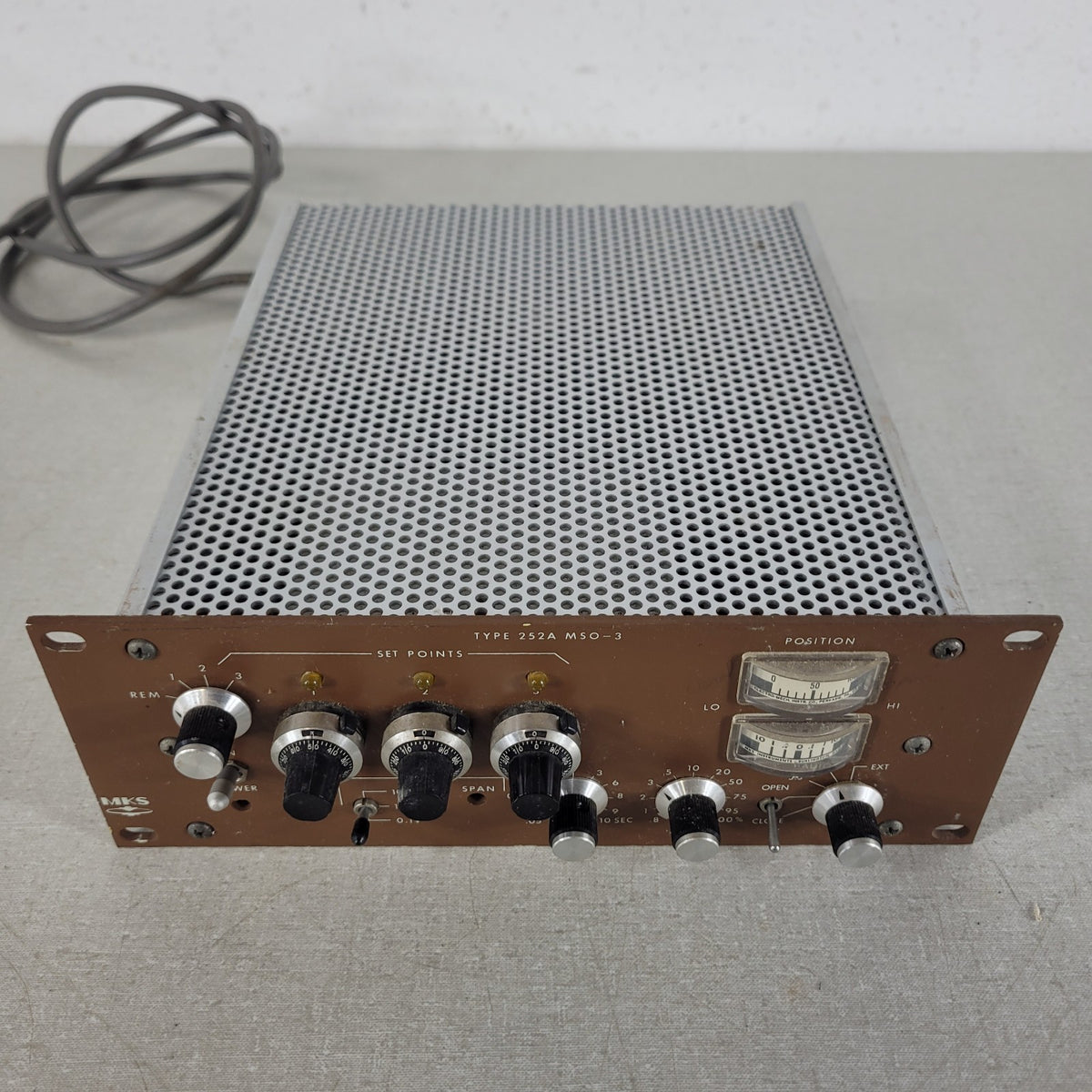 MKS 252A-MSO-3 Triple Setpoint Exhaust Valve Vacuum Pressure Controller