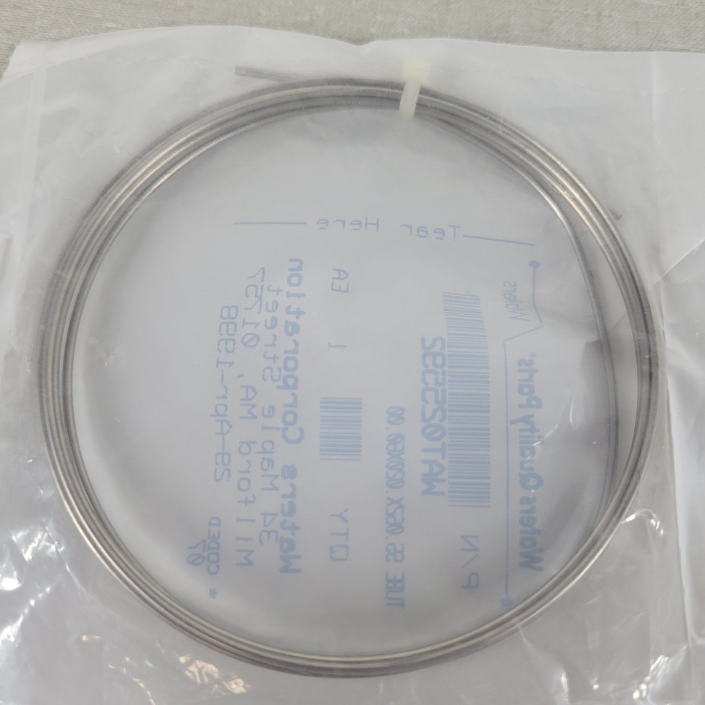 Waters WAT025592 SS HPLC Tubing 1/16in OD x .020in ID x 60in 600E
