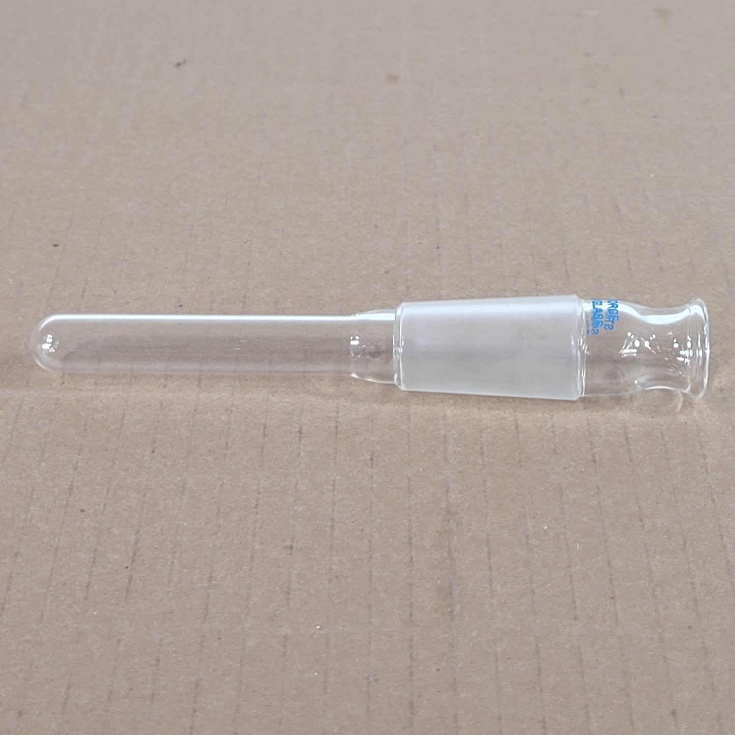 Set of 2 Unbranded Glass Thermometer Adapters 24/40 Outer Joint 145/155mm Height