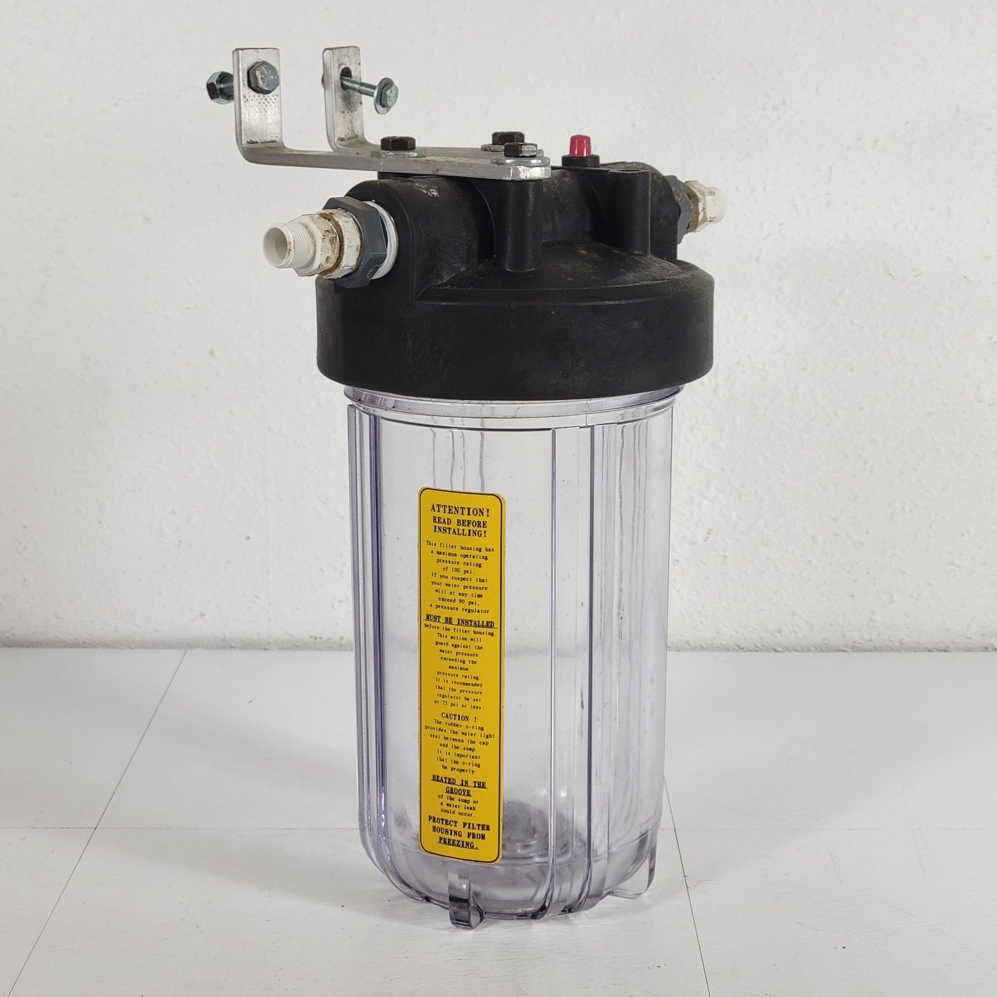Global Water Solutions H06-4N-WC-RC 10" Clear Filter Housing 1/2" NPT