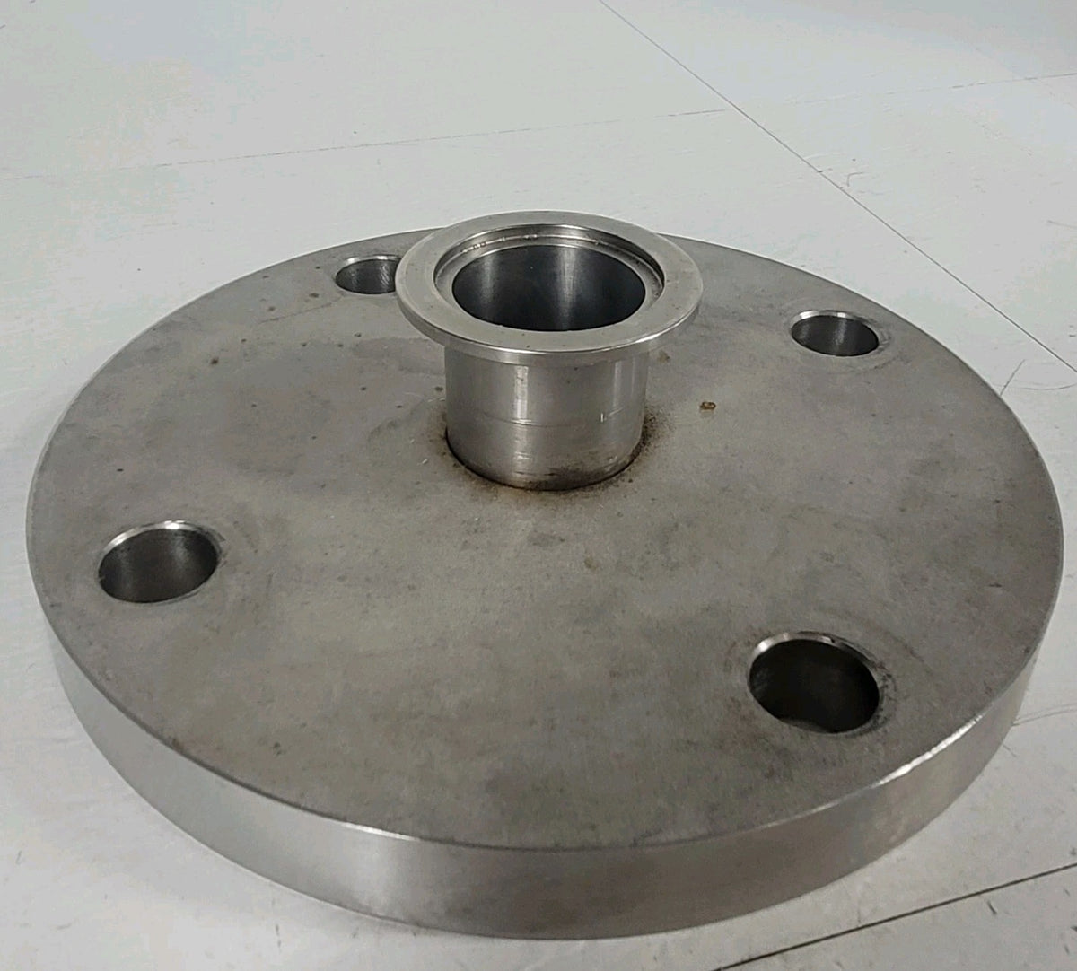 ANSI 3 ASA 7.5" Flat Face to KF40 NW40 Stainless High Vacuum Flange Adapter