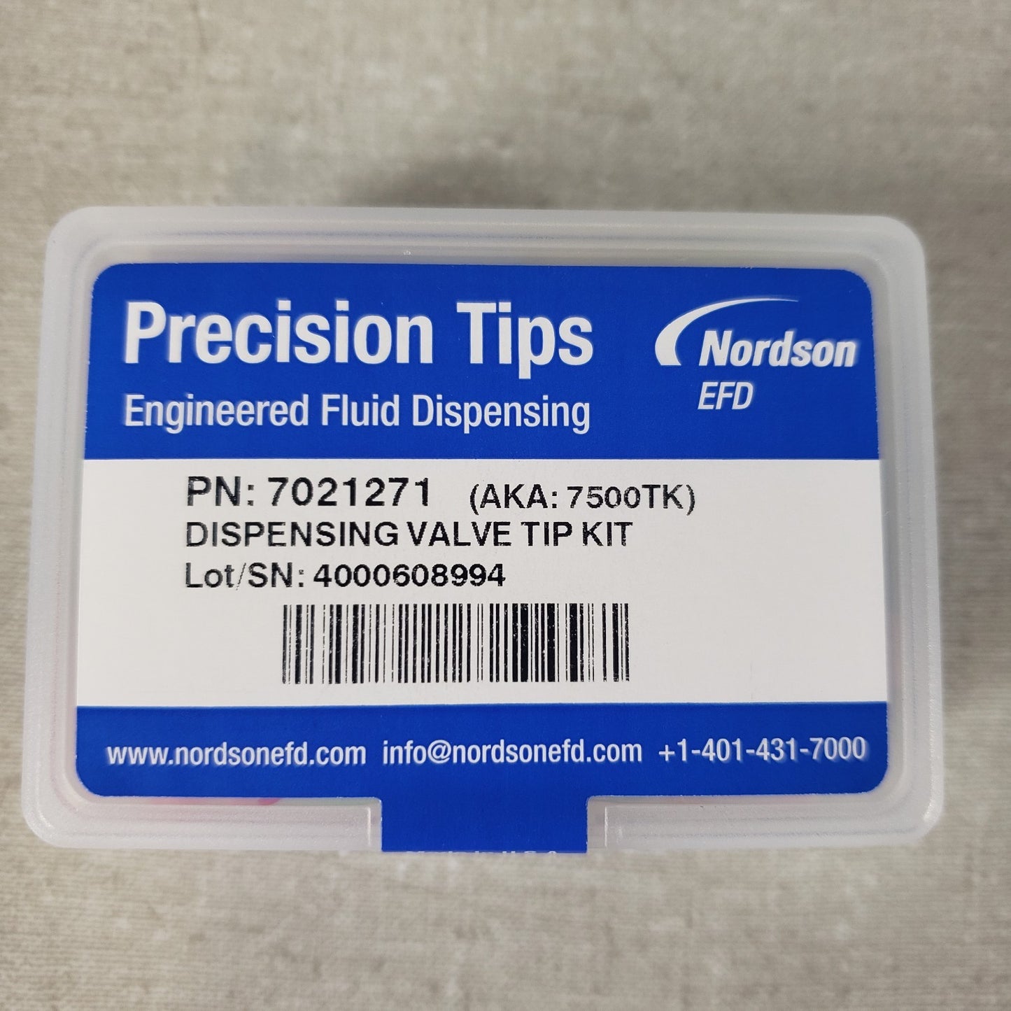 NORDSON EFD 7021271, 7007038, 7021499 Dispensing Valve Tip Kit, Valve Attachment
