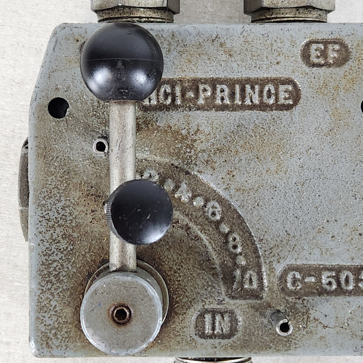 HCI-PRINCE C-503 Hydraulic Flow Control Valve CF EF 3/8in Hose UNTESTED