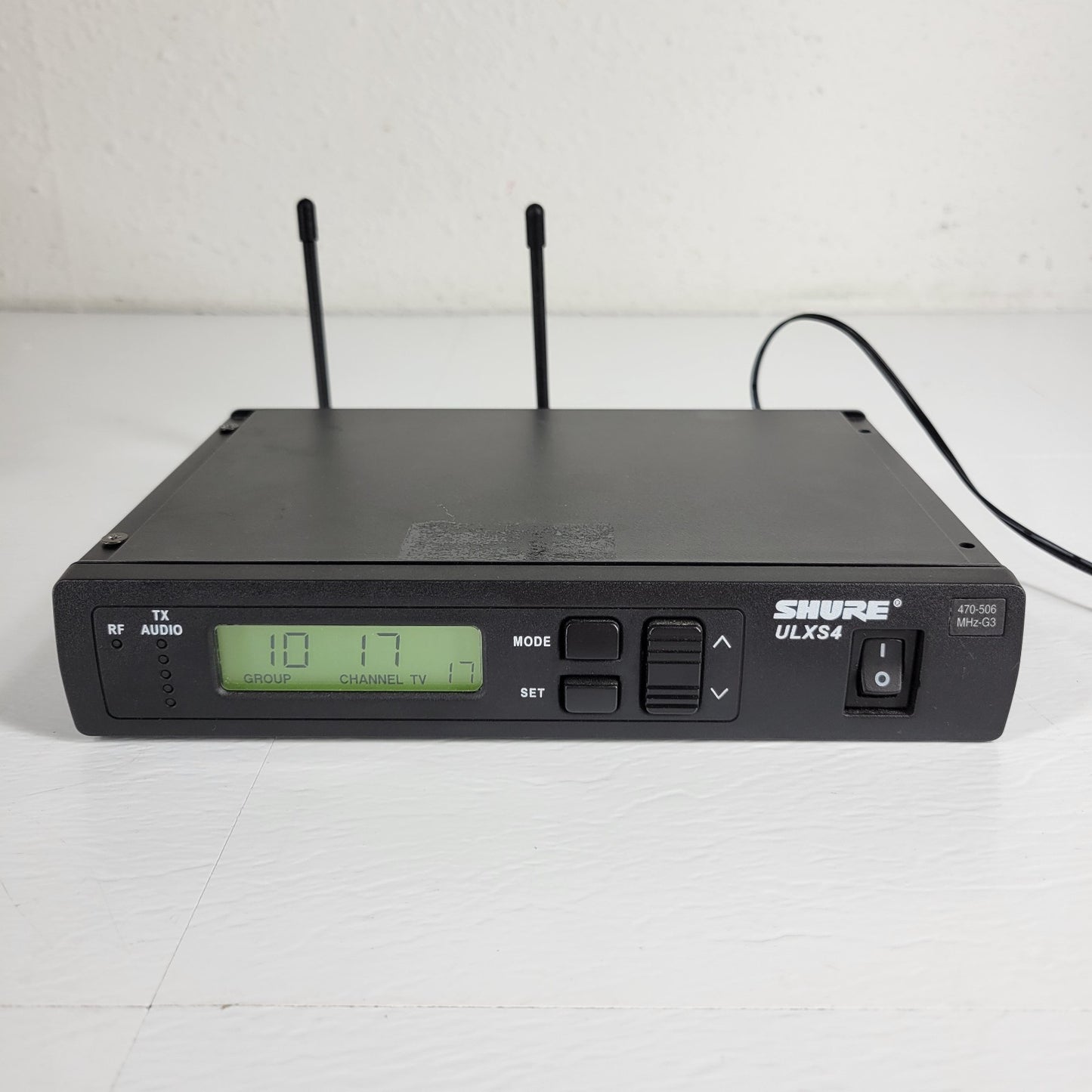 SHURE Wireless Controller ULXS4 G3 470-506MHz, Both Antennae, No Power Supply