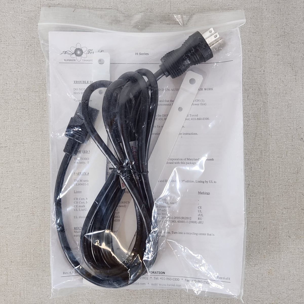 Toroid ISB-100M 1000VA Medical Grade Isolation Transformer 115/230V Tested