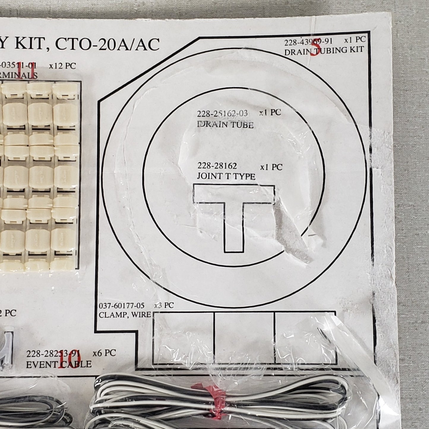 Incomplete Shimadzu 460-08782 Rev B CTO-20A/AC Accessory Kit Missing Parts