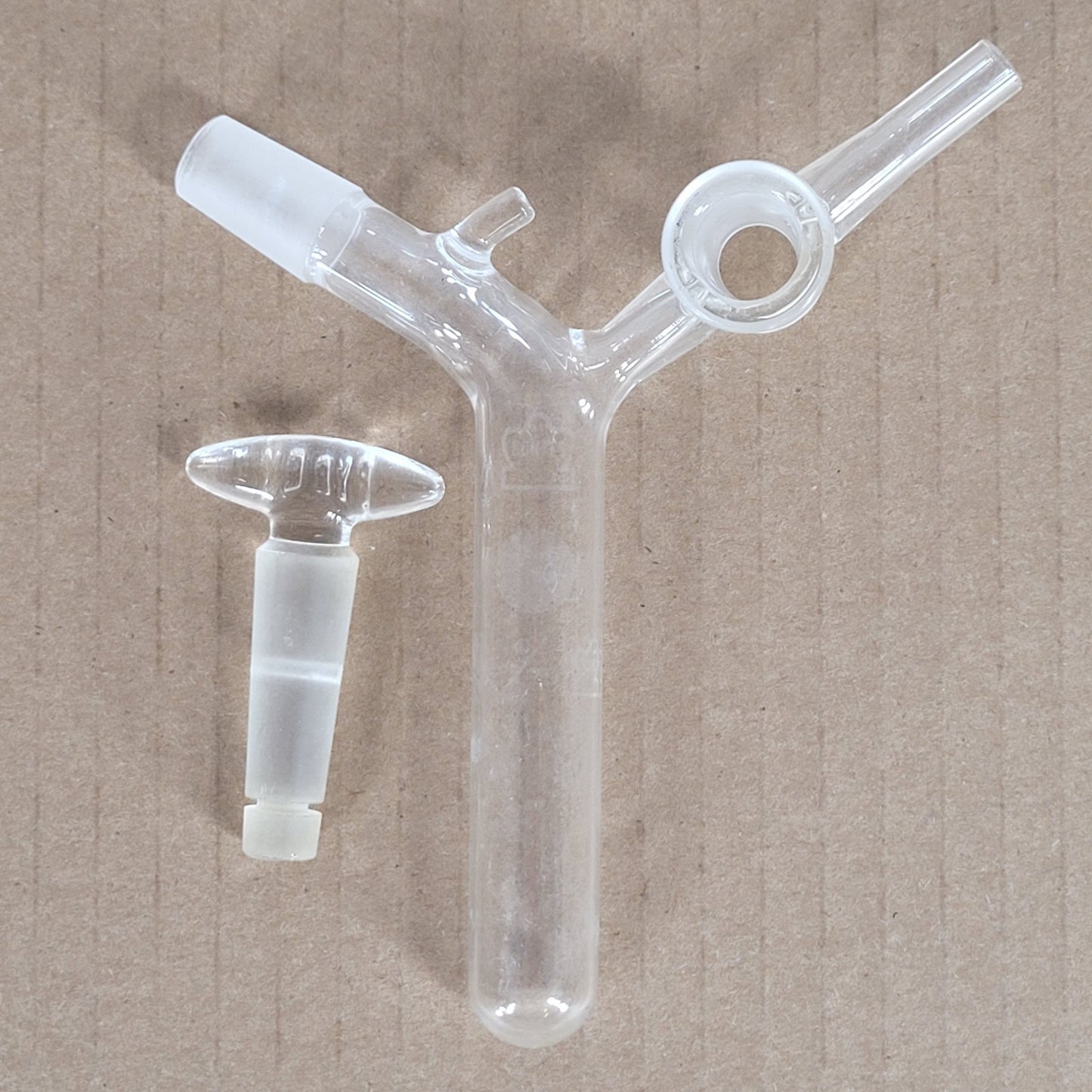 Kontes Schlenk Reaction Tube w/Stopcock 105° Bend 14/20 Outer Joint  10mL