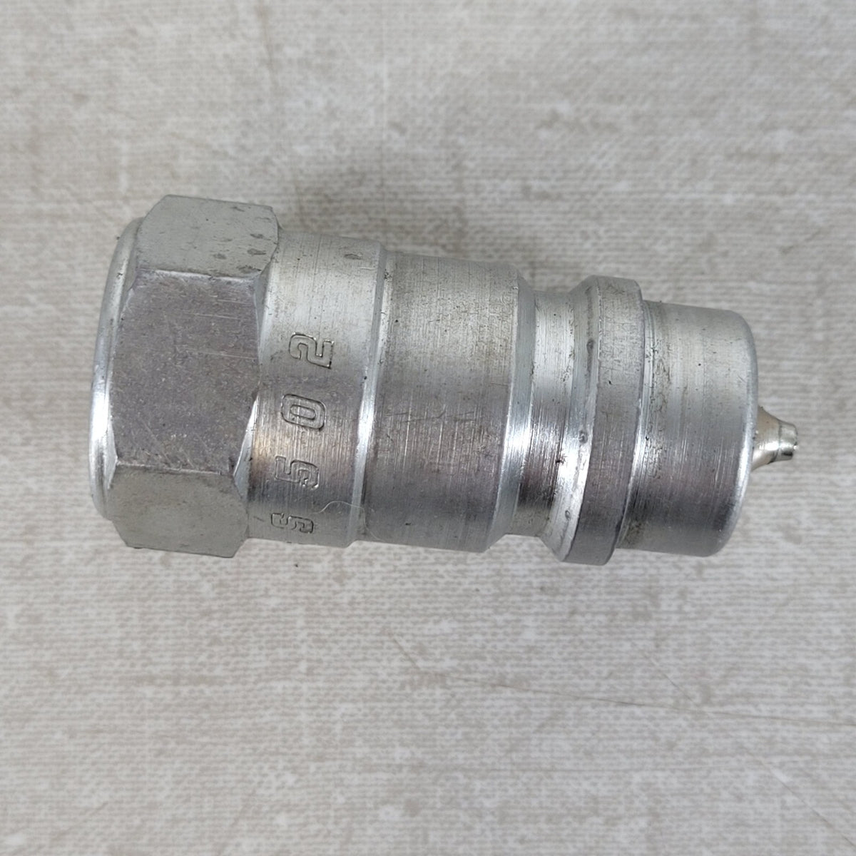 Parker Bruning SM-502-8FP 1/2" NPTF Hydraulic Quick Coupler Nipple 6000 PSI