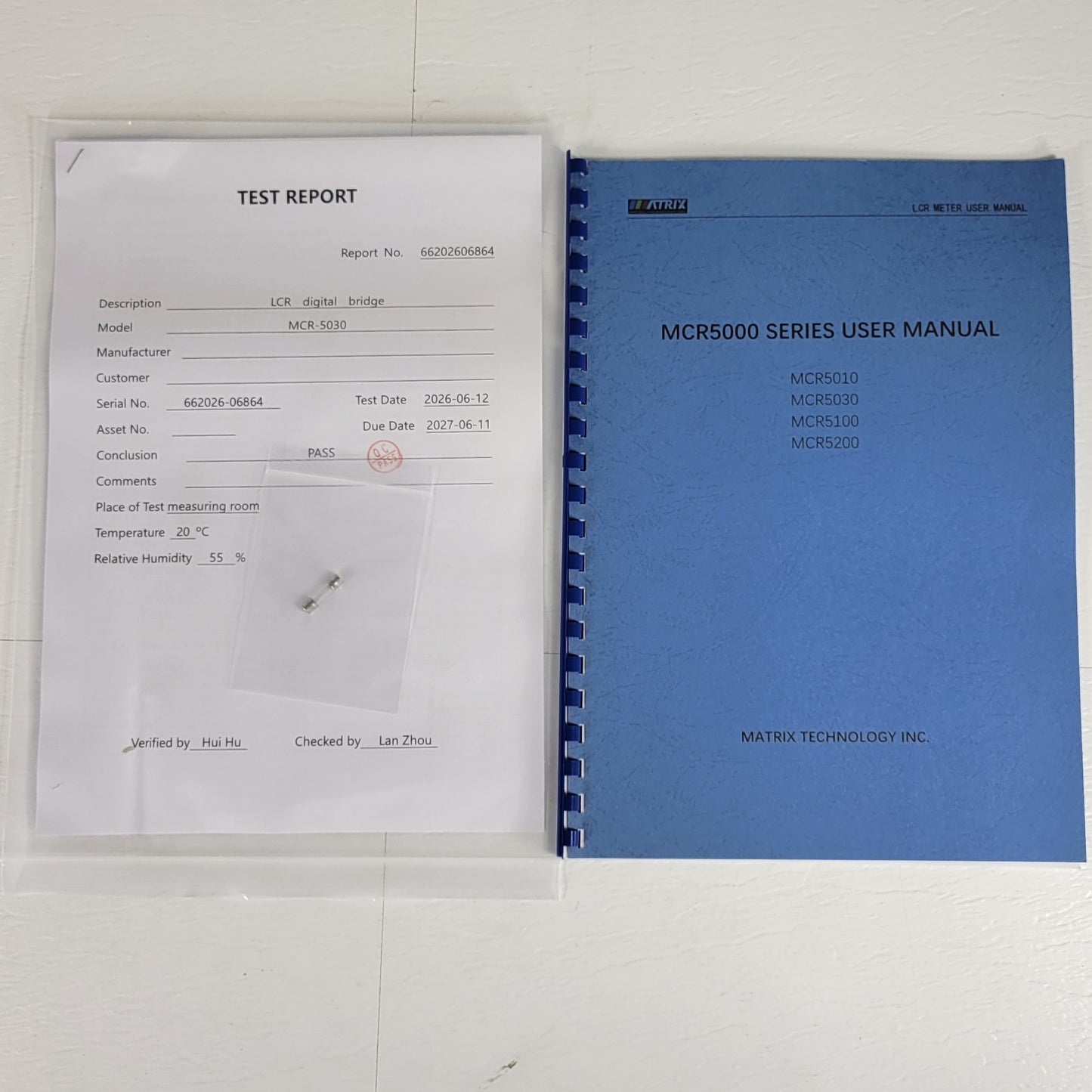 TESTED Matrix MCR-5030 LCR Meter 100Hz-30kHz w/ Manual Test Report & Cables