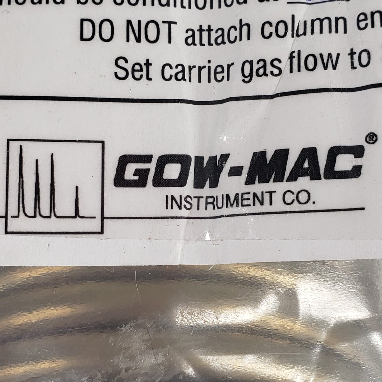 GOW-MAC C4111A23922 Stainless Steel Gas Chromatography Column for Complex Mixes