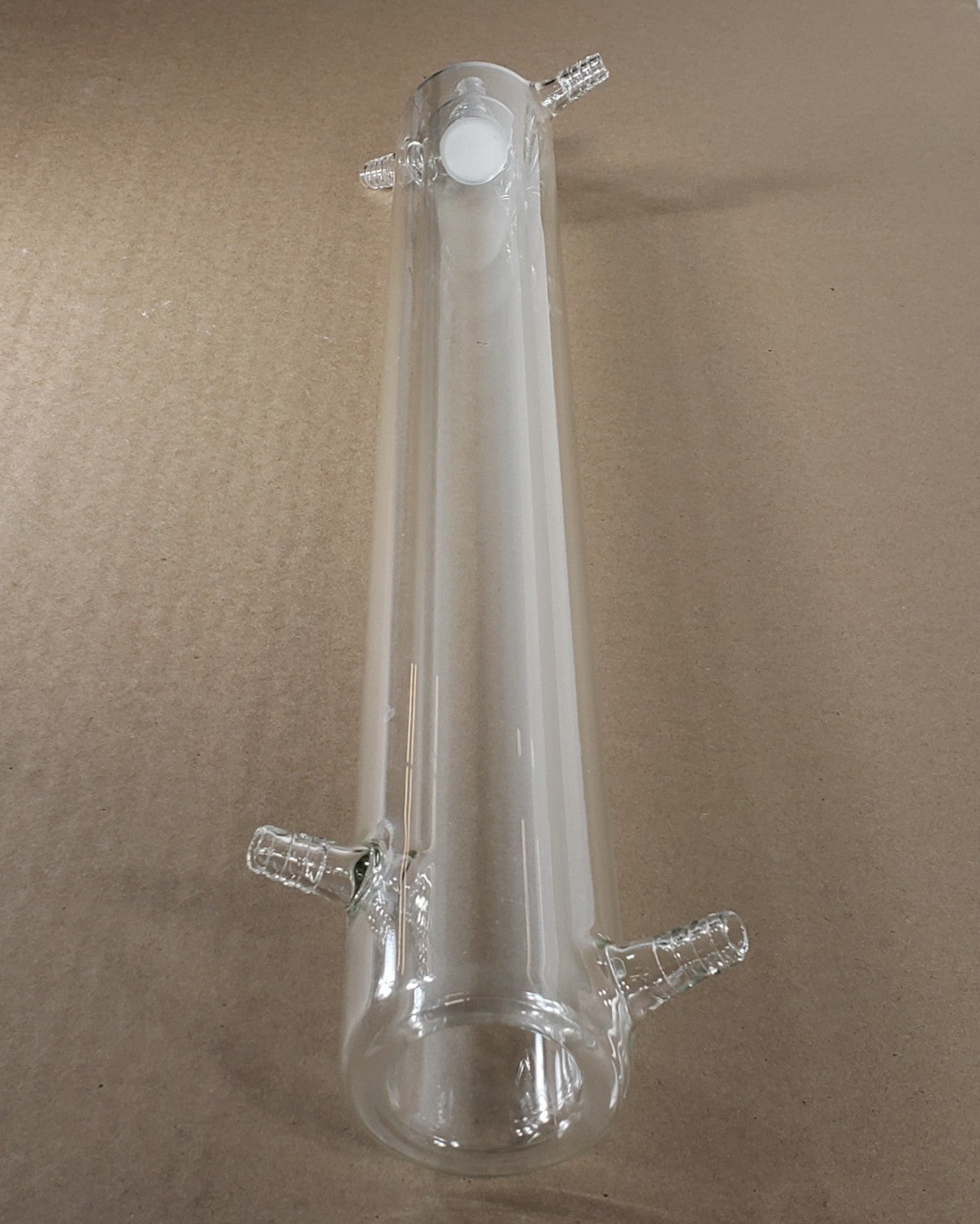Custom Borosilicate Glass Shell & Tube Heat Exchanger w/Water Jacket Condenser