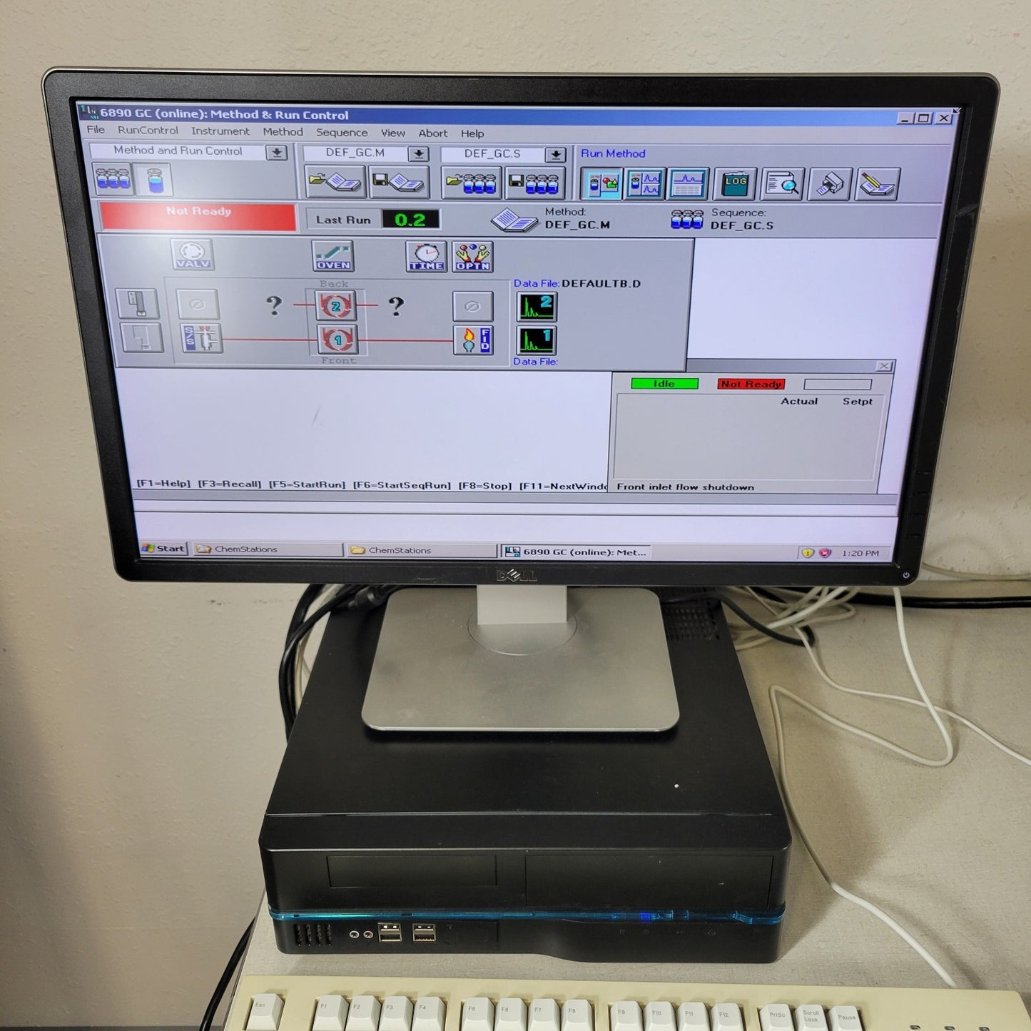 TESTED Agilent 6890N GC FID 7683 Autosampler ChemStation PC Rtx-624 Gas Chromato