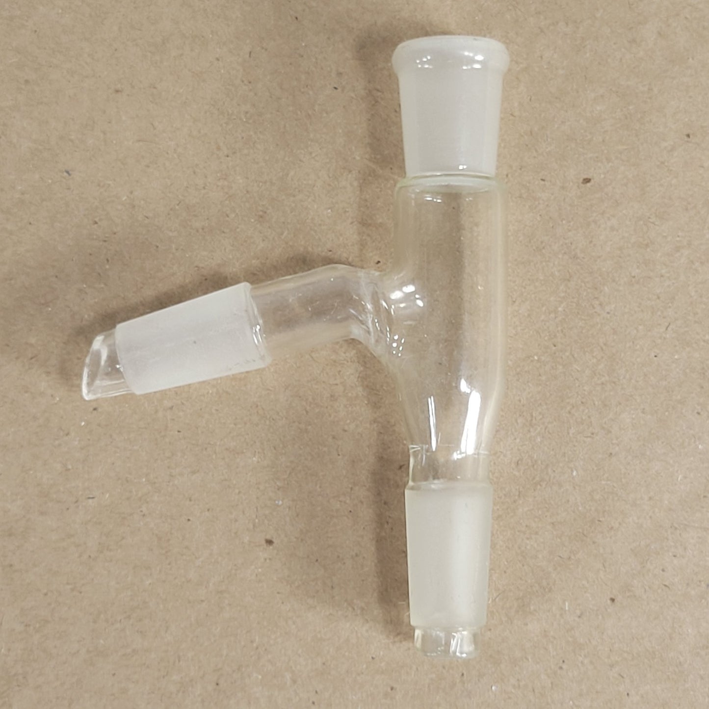 Set Of 2 Pyrex/Unbranded 9000 75° Angle 3-Way Connector 14/20 CN/SN Joints