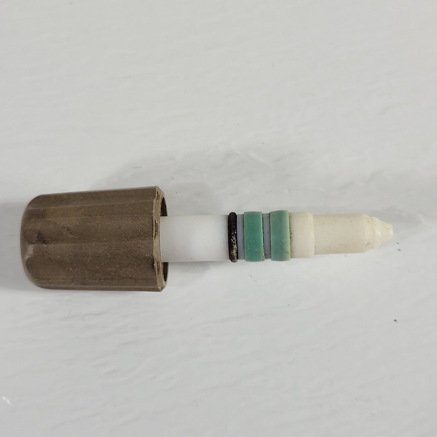 2x Chemglass CG-961-02 0-8mm PTFE Chem-Cap Hi-Vac Valve Plugs Green