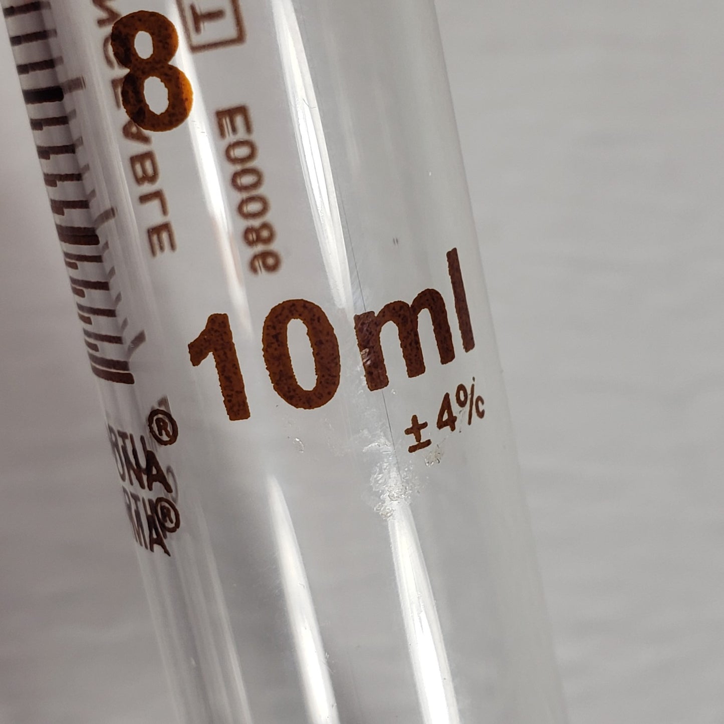 FORTUNA OPTIMA 10ml Glass Srng with Luer Lock Tip for Secure Connections