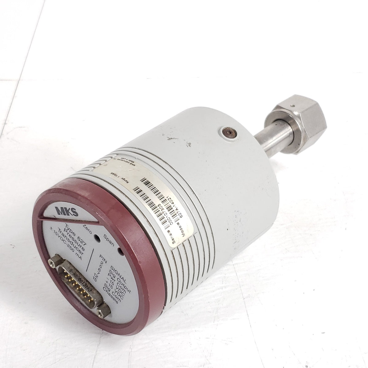 MKS 627A-14021 Baratron 0.1 Torr Capacitance Manometer 1/2" Female VCR