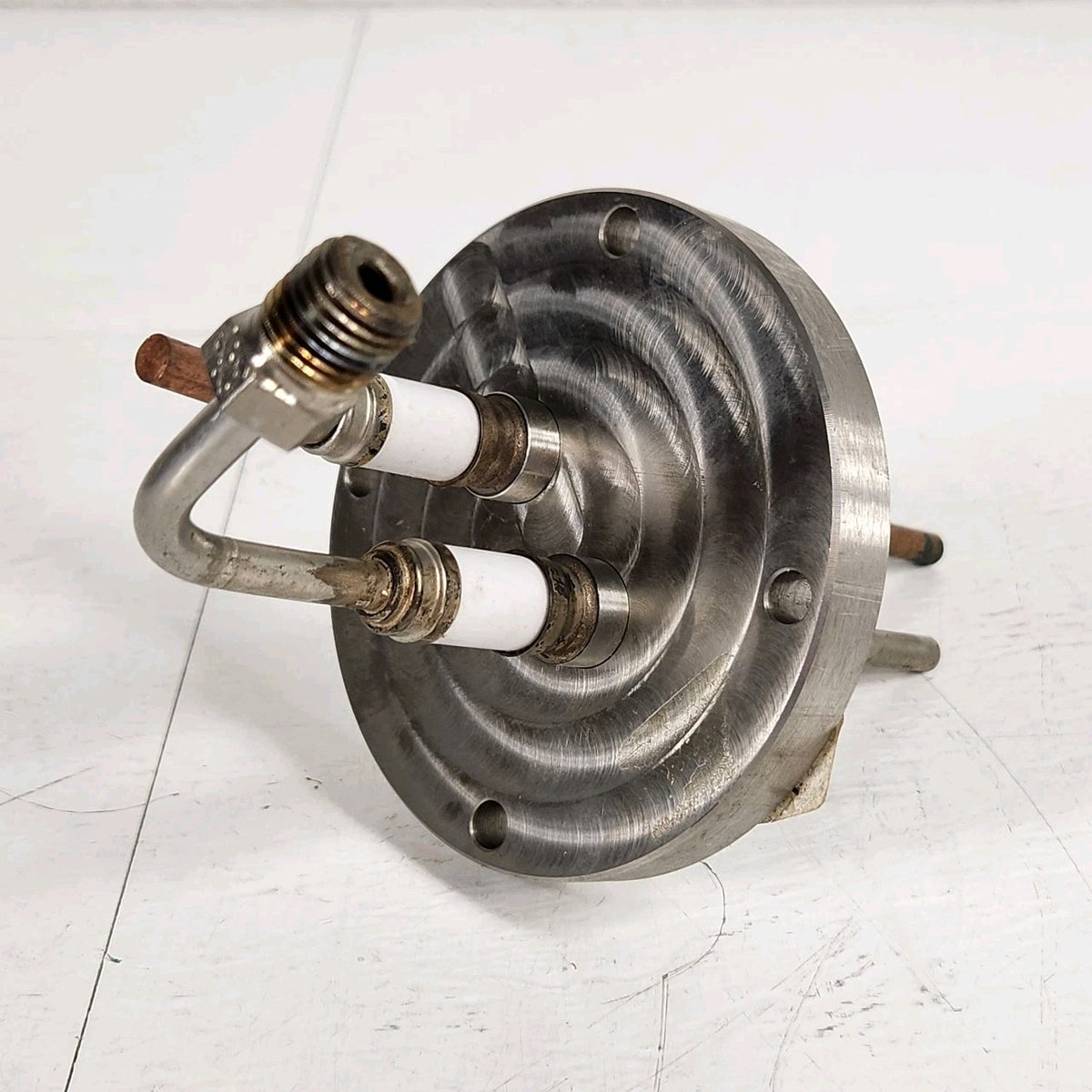 032008200 Ion Mill 4" Flange Gas & Copper Electrical Vacuum Feedthrough