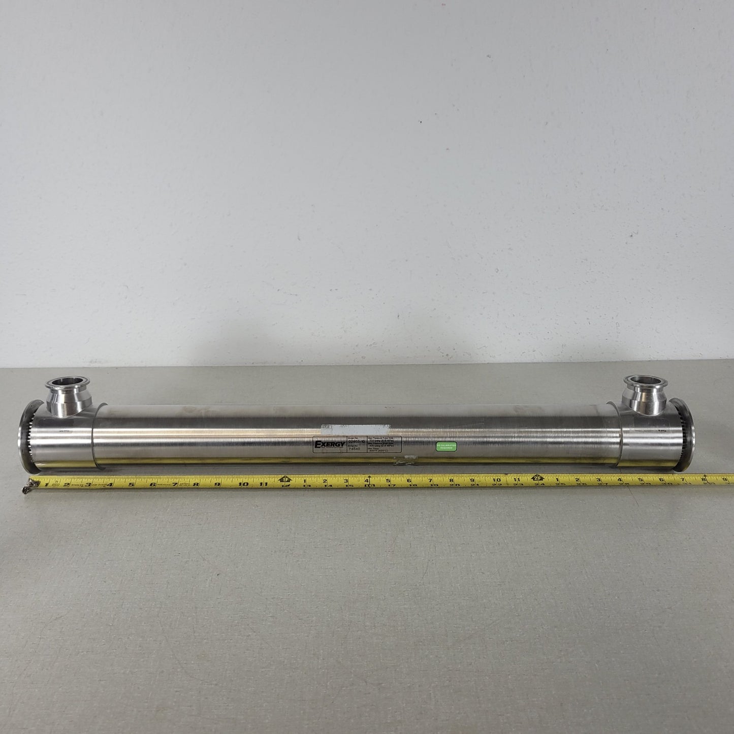 Exergy 02655-10 Double Tubesheet Shell Tube Sanitary Heat Exchanger 20.3sqft