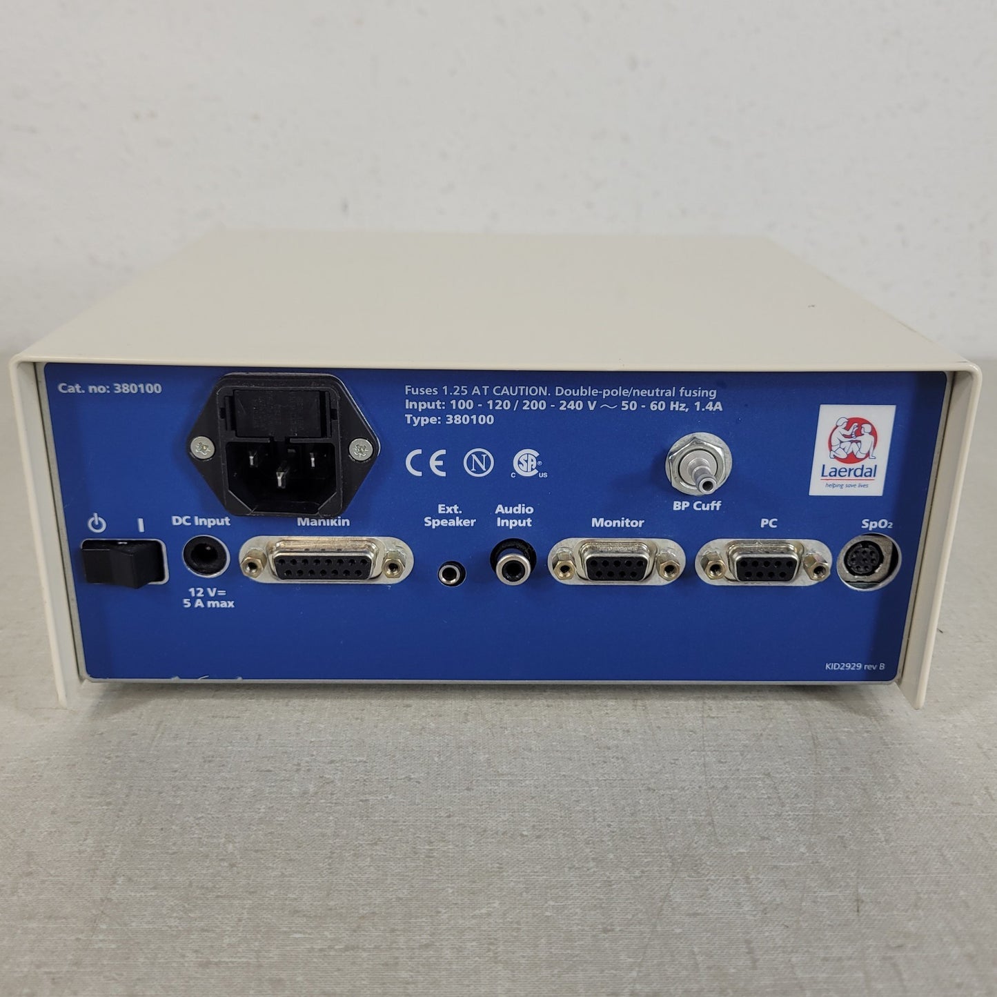 Laerdal 380100 Link Box Control Module SimMan SimBaby Simulator Powers On