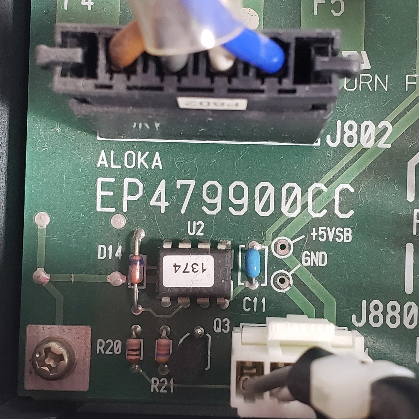 ALOKA EU-6029 Power Supply & Board from SSD-3500 Ultrasound Cart, PCB EP479900CC