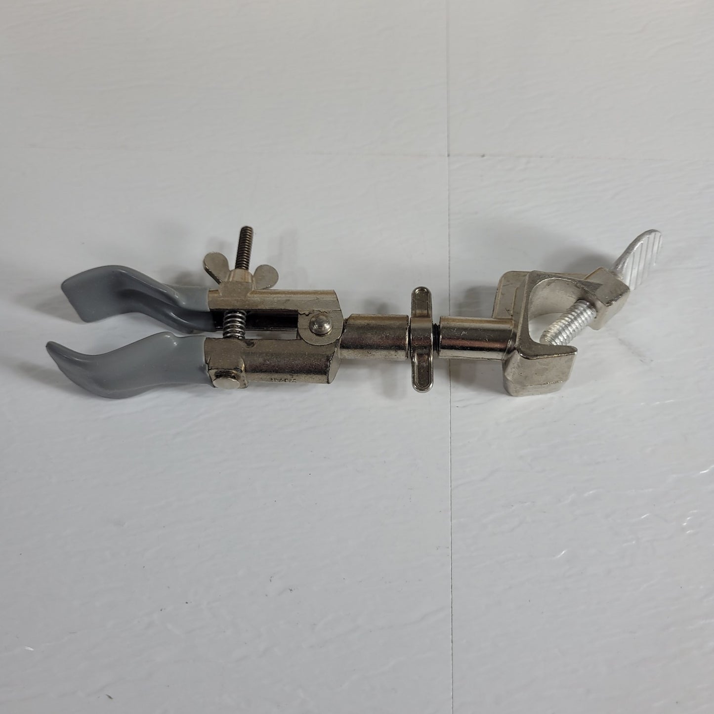 Lot of 5 2-Prong Lab Clamps Single Adjustment Adjustable Extension Utility Clamp