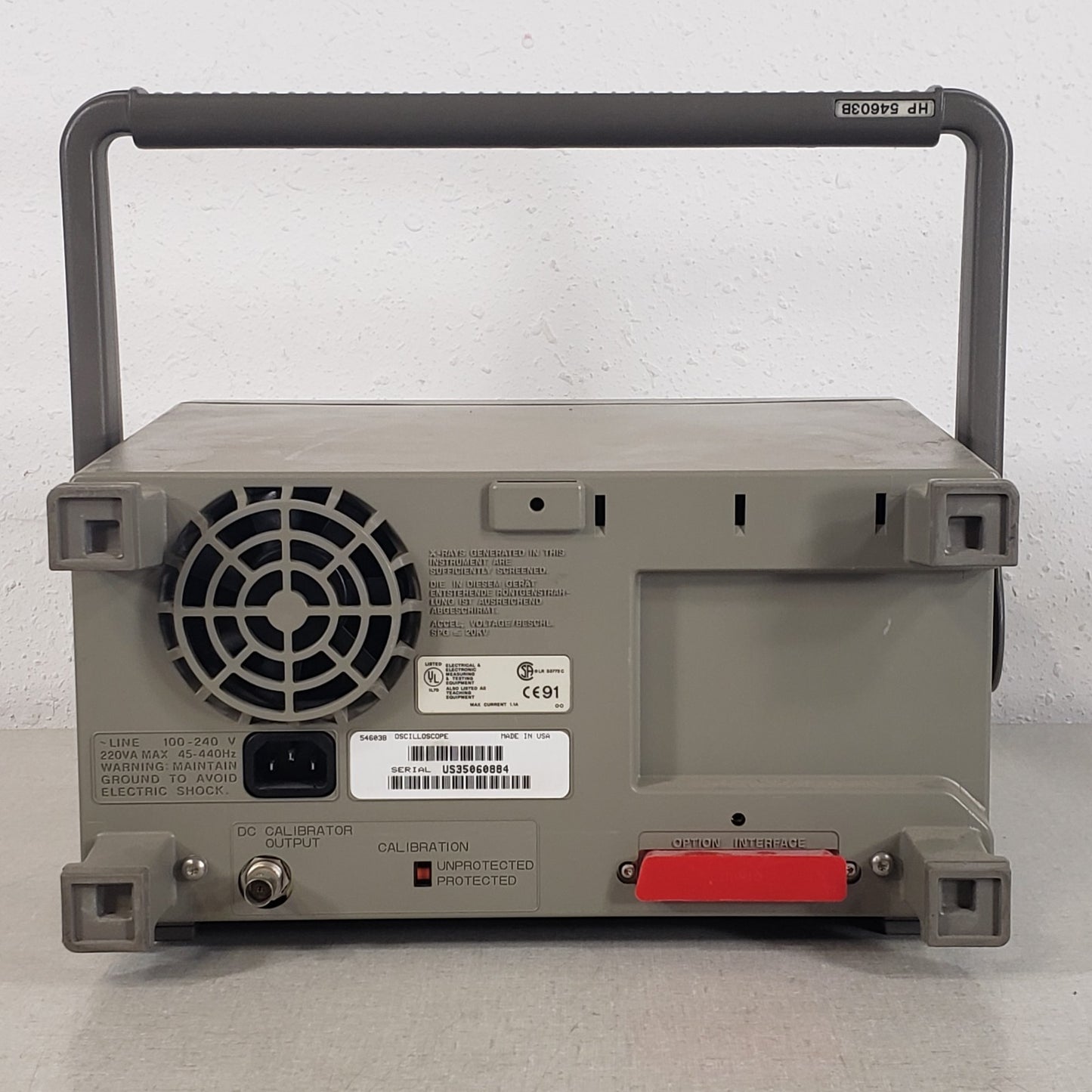 TESTED HP 54603B 60MHz 2-Channel Digital Oscilloscope CRT Scope w/ Handle