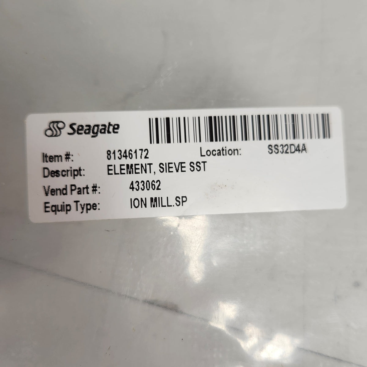 MDC 433062 DFT-6F-SS Stainless Steel Sieve Foreline Trap Filter Element
