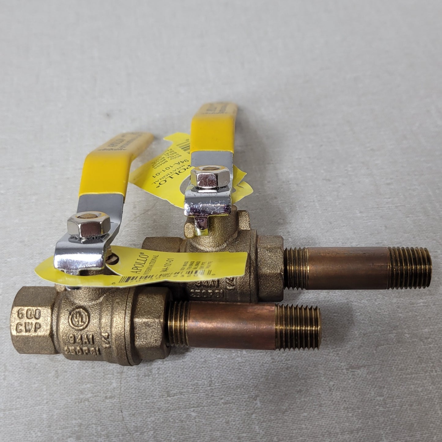 2 Units Apollo 94A10101 Brass Full Port Ball Valves 1/4" FNPT 600 PSI