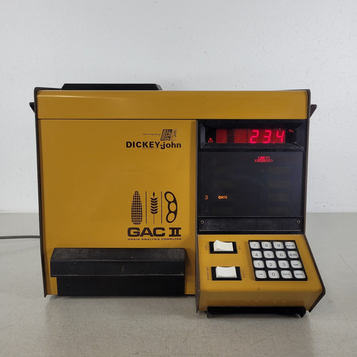 TESTED Dickey-john GAC II Grain Analysis Computer Moisture Tester Working