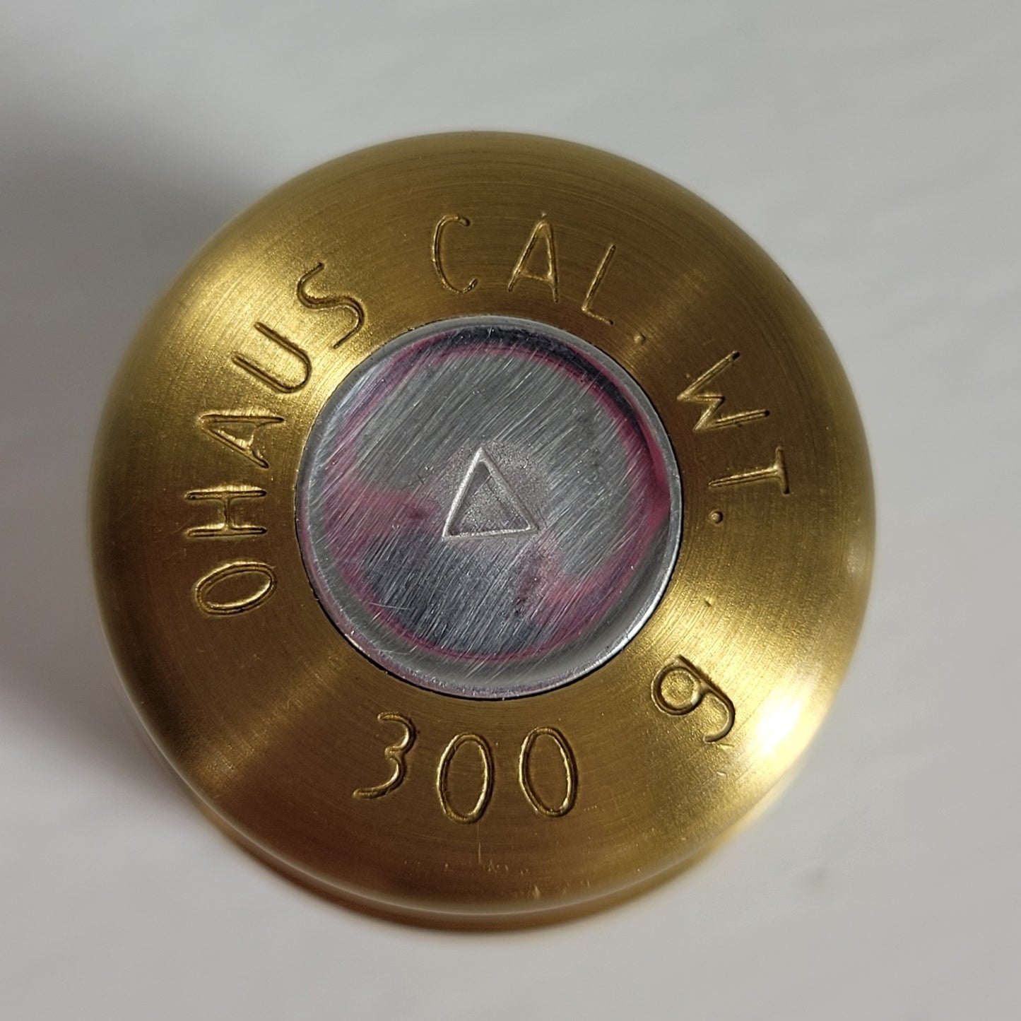 VINTAGE OHAUS 300G Brass Alloy Calibration Weight, Great Condition