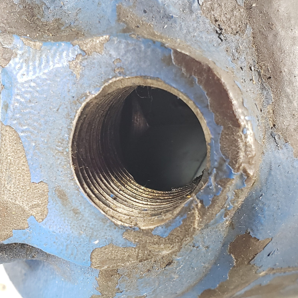 Pioneer Hydraulic Cylinder Ram w/ Quick Connect Coupler Blue Untested